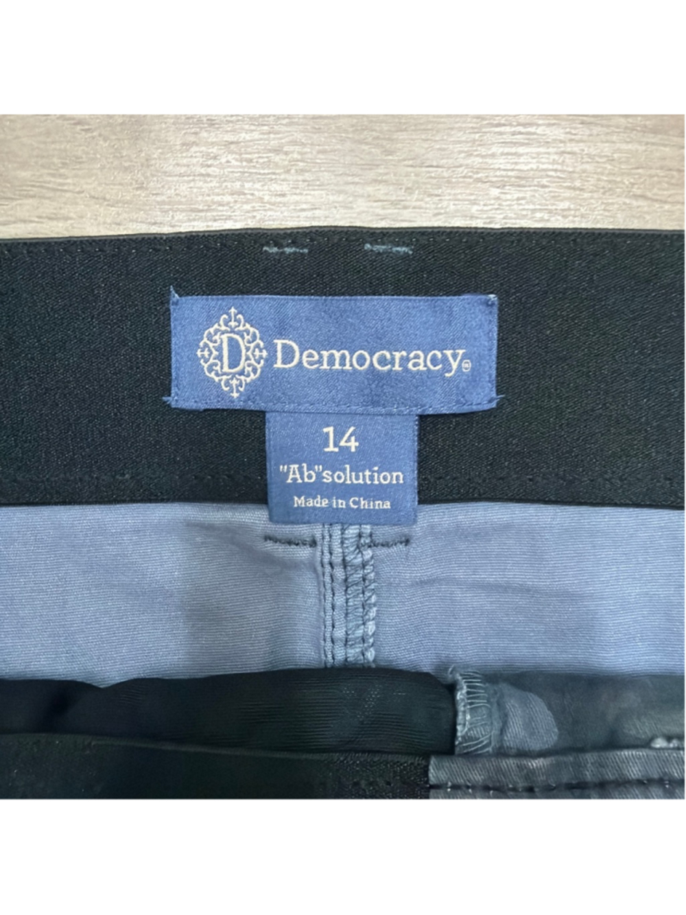 NWT Democracy Clothing "Ab"solution Blue Camouflage Cargo Skirt Sz 14! - Picture 3 of 5